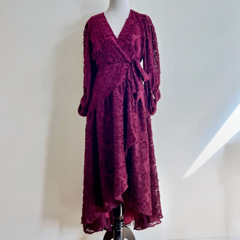 *SOLD* Anthropologie Rosa Floral Wrap dress